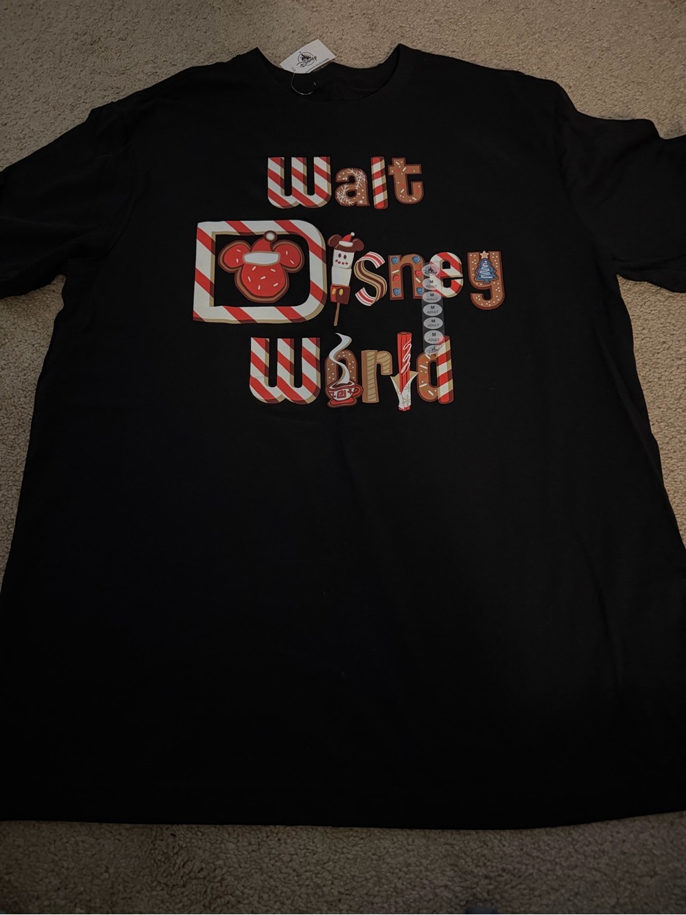 Disney Black Crewneck Graphic T‑Shirt